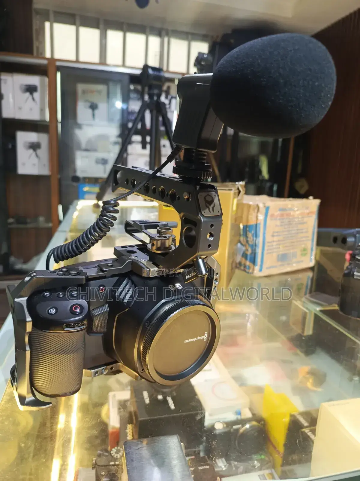 Blackmagic Camera With Cage