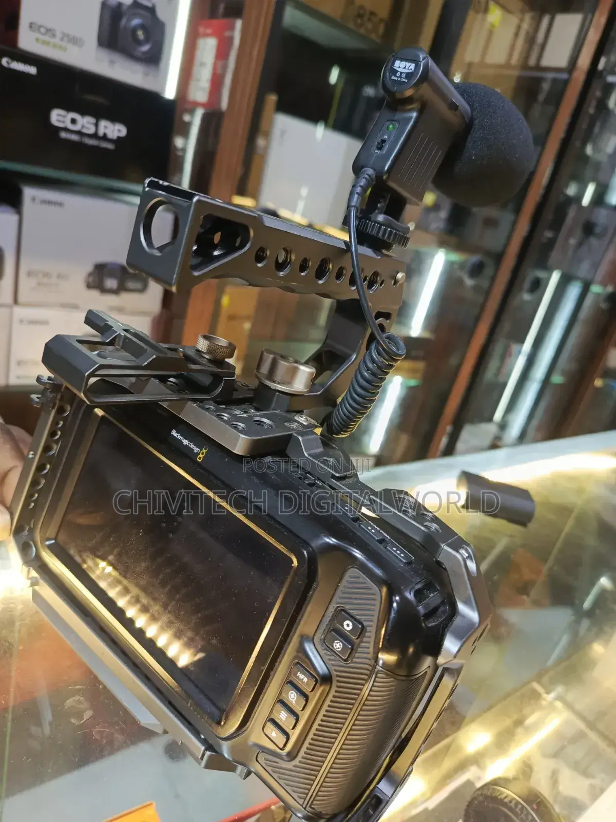 Blackmagic Camera With Cage