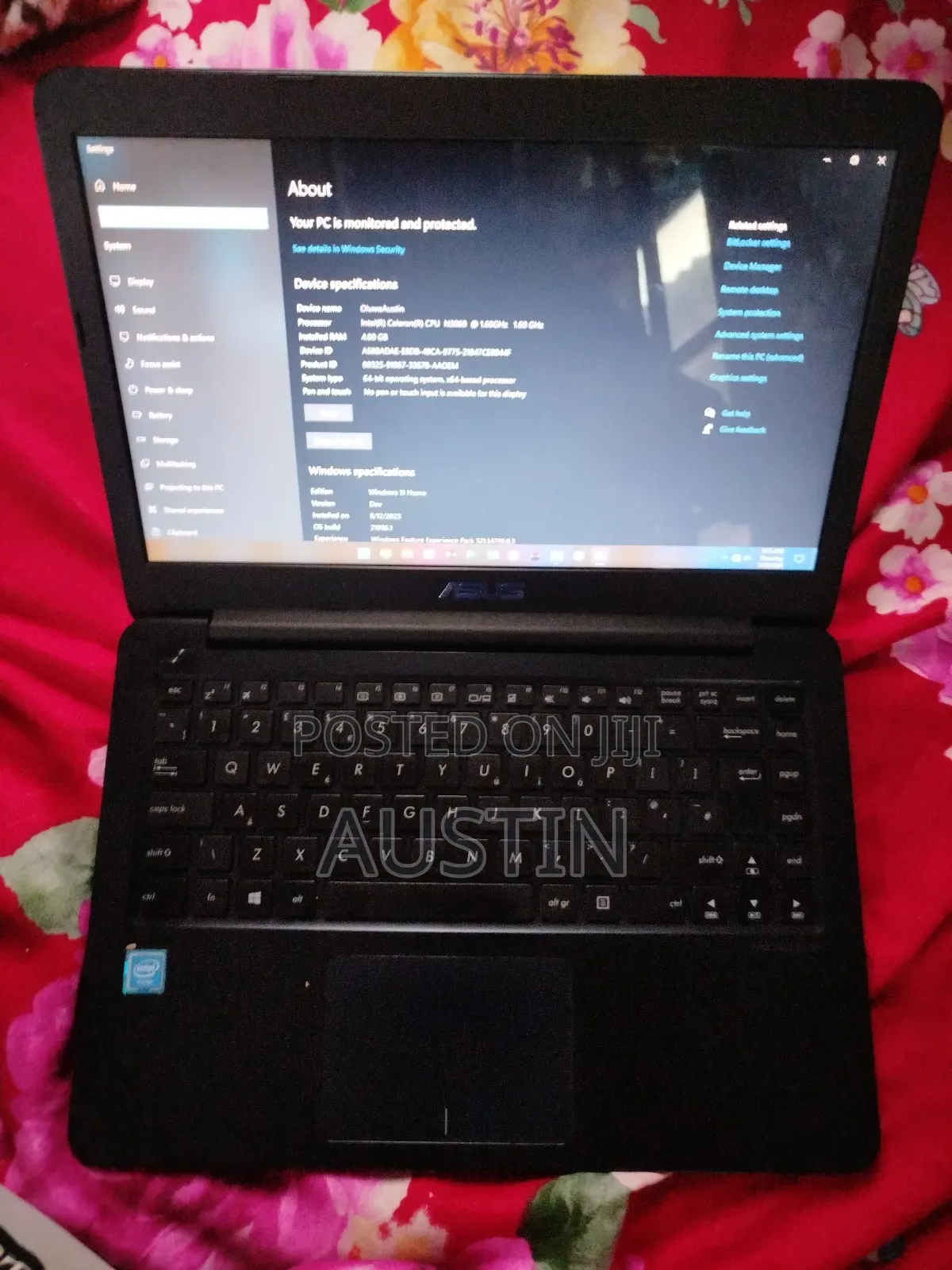 Laptop Asus 4GB Intel HDD 320GB