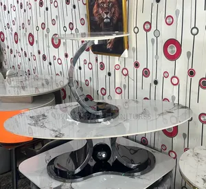 Marble Center Table With Side Stool