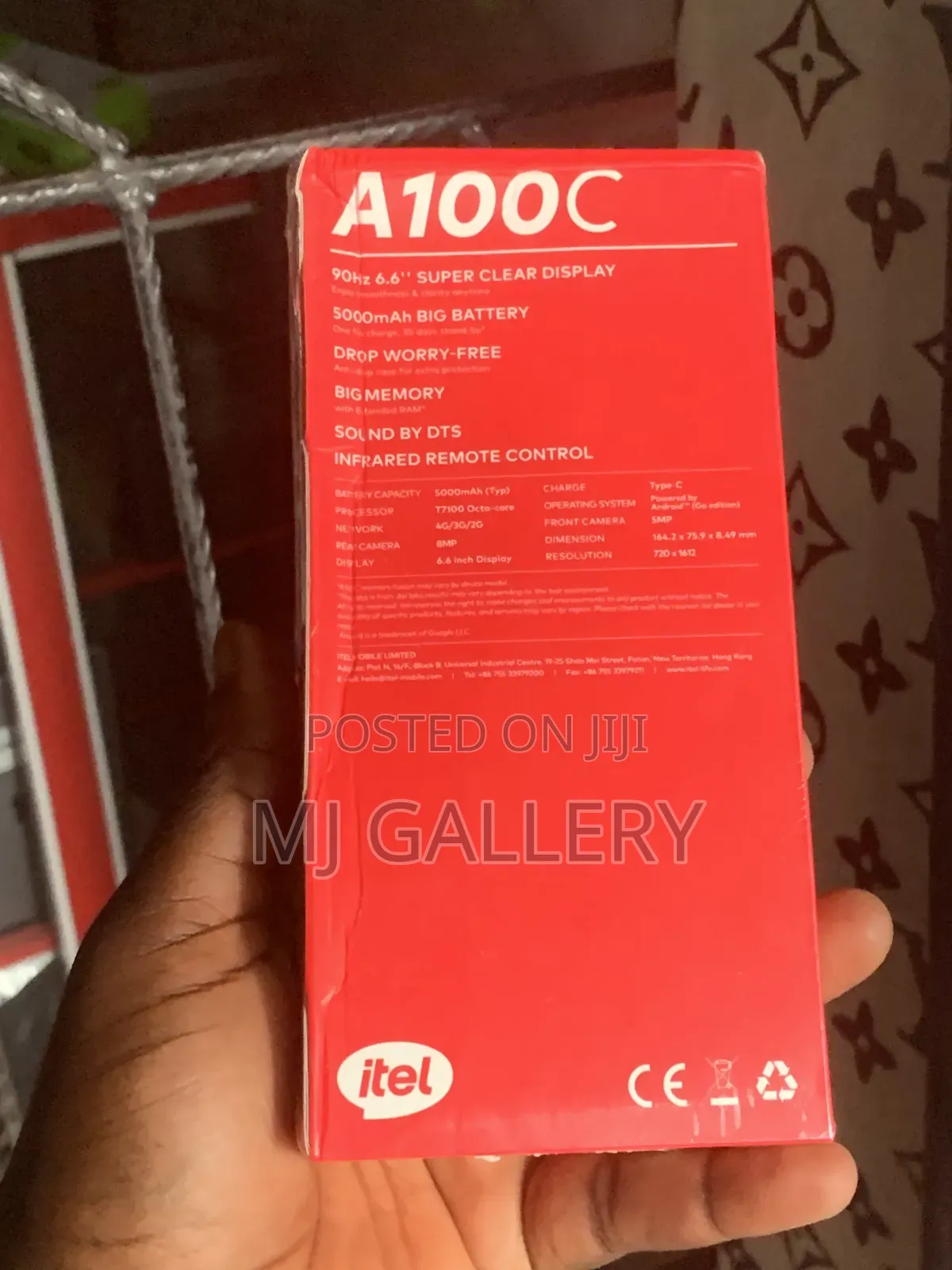 New Itel A100C 128 GB Black
