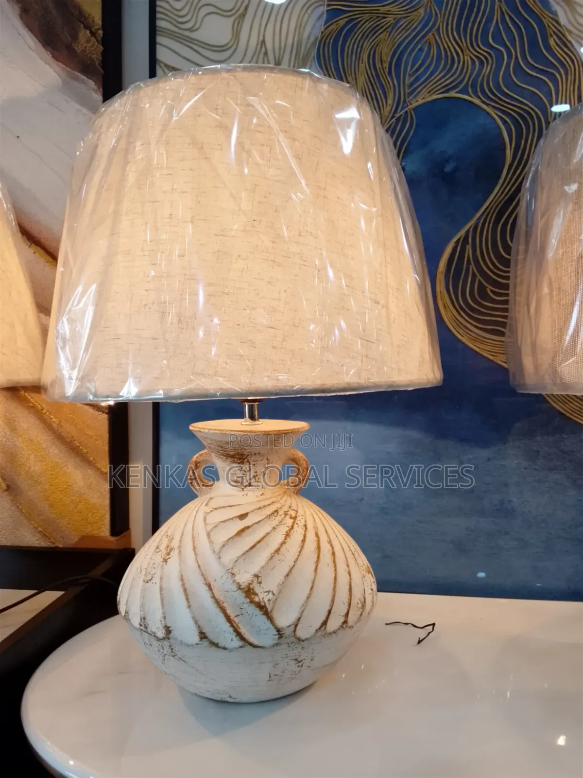 Rustic Elegance Ceramic Table Lamp