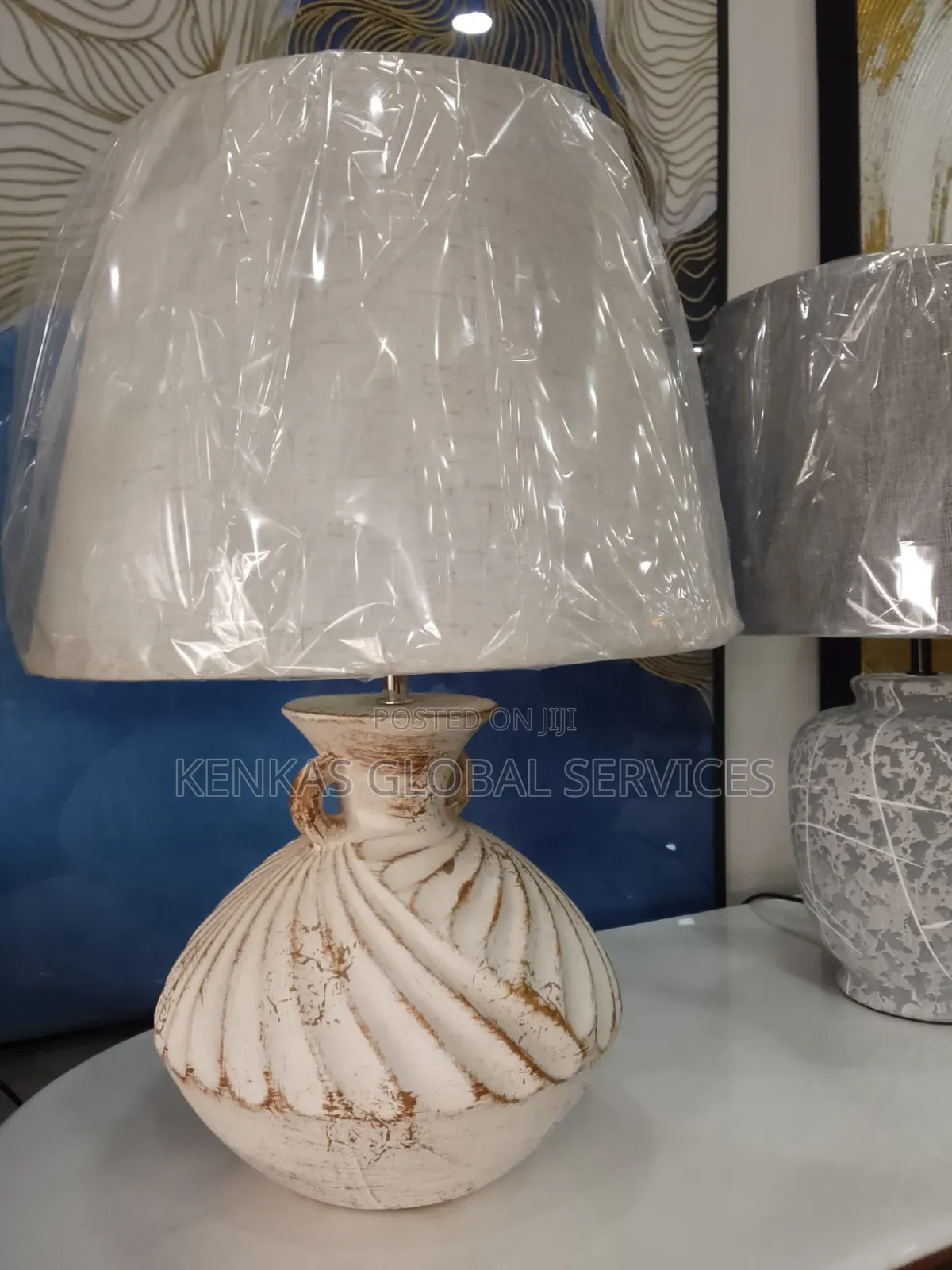 Rustic Elegance Ceramic Table Lamp
