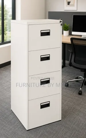 4-Drawer Metal Filing Cabinet | Office File Storage Cabinet