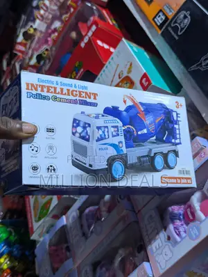 Electric and Sound Light Police Cement Mixer Kids Toy Ages 3+