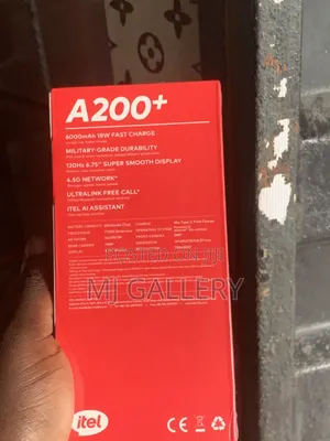 New Itel A200+ 128 GB Black
