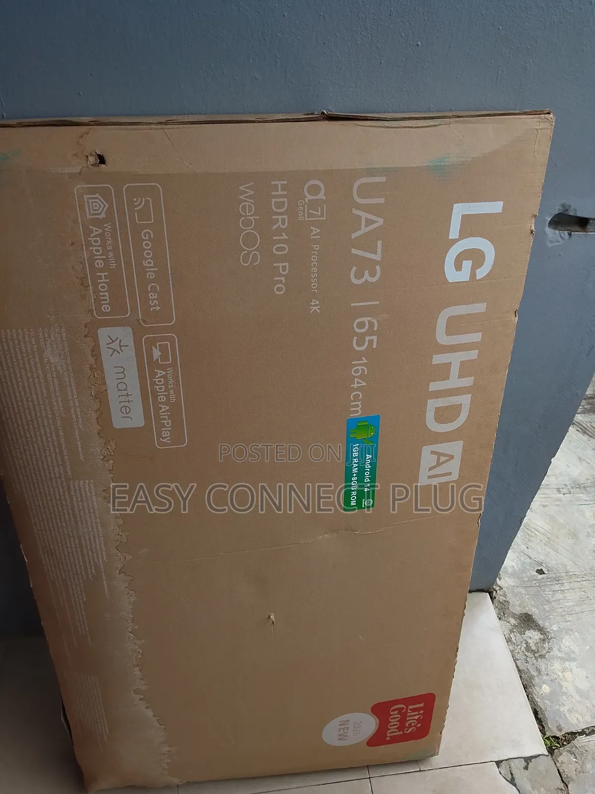 Unique Smart LG 65" TV + Bluetooth (Frameless).