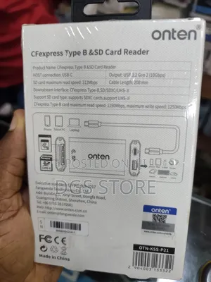 Onten Otn KSS P21 3in1 Cfexpress Type B SD 4.0 Card Reader