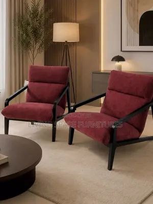 Comfortable 2 Accent Fabric Chairs