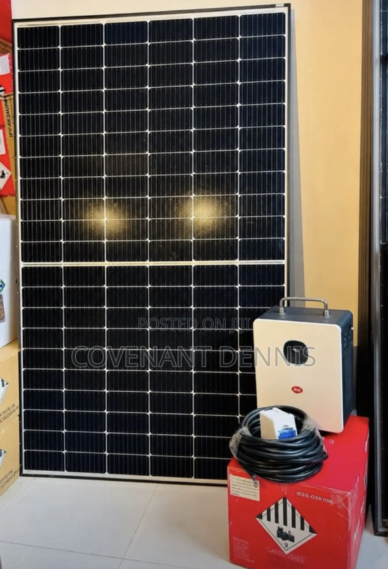 Itel 1kwh Power Tank + 450w Solar Panel + Dc Cable