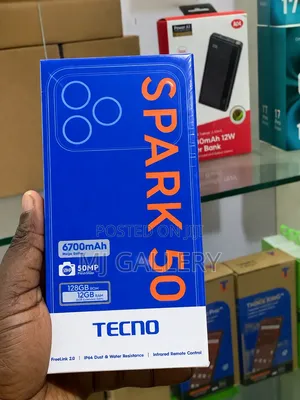 New Tecno Spark 50 128 GB Black