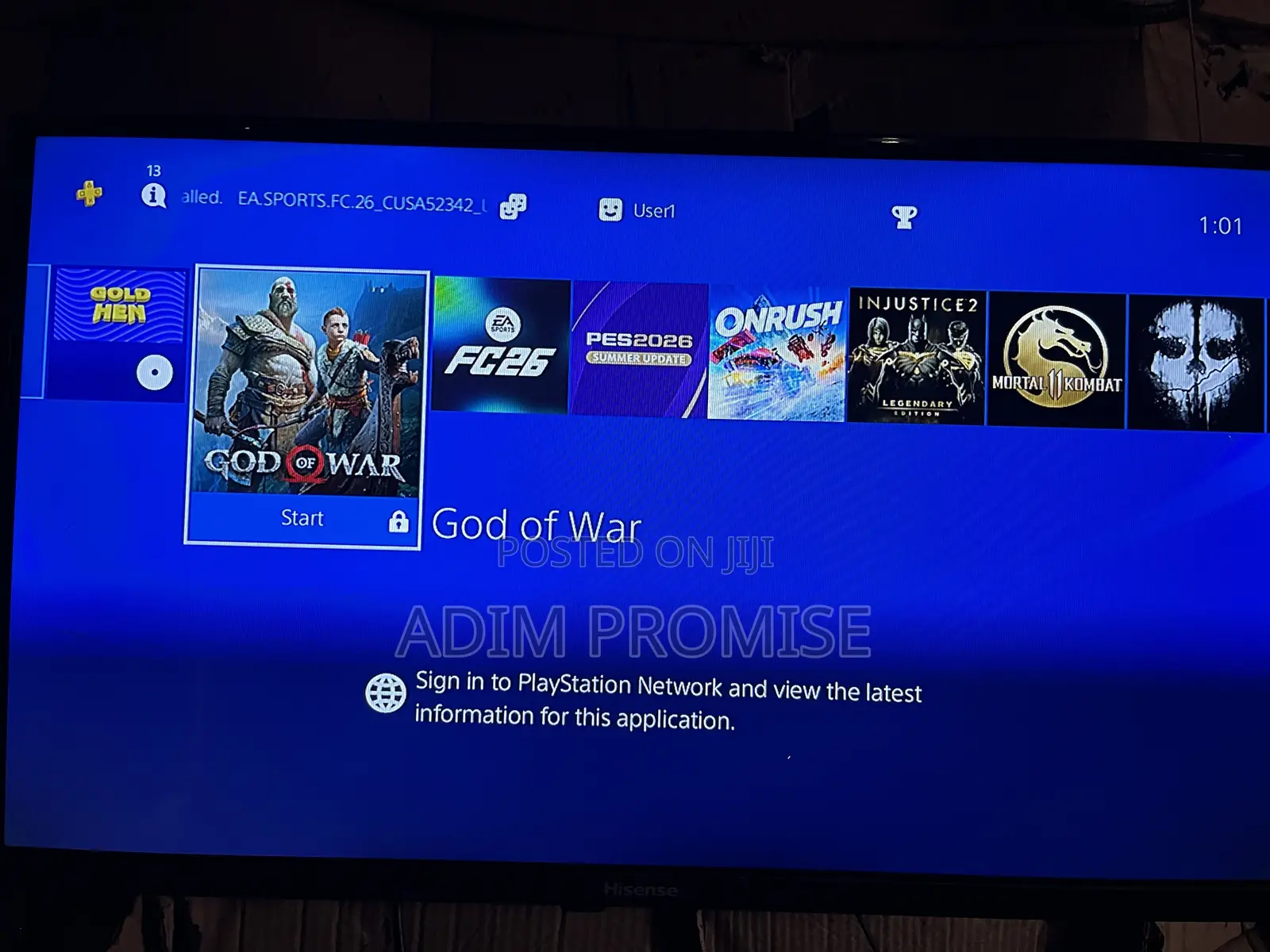 Hacked Playstation 4 Slim