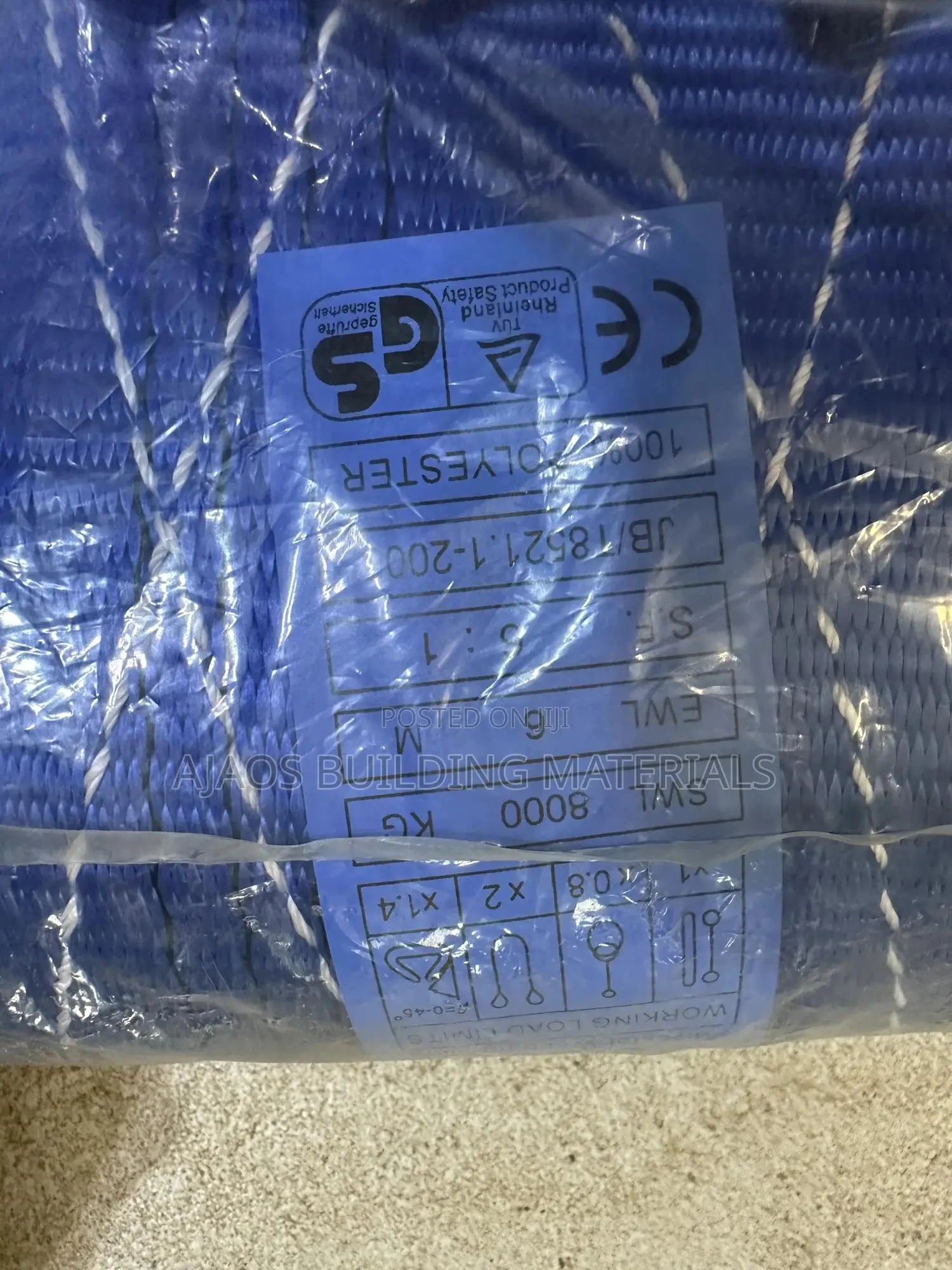 Lifting Belts 8T by 6m