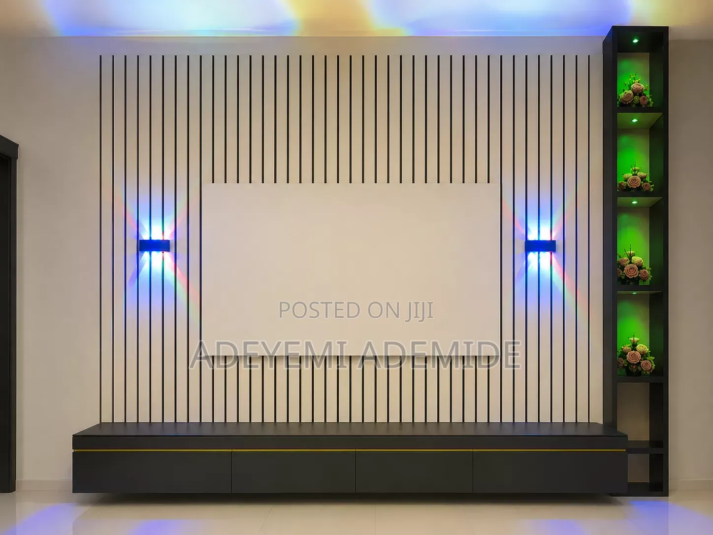 Standard 12 Ft Tall--Wall Console