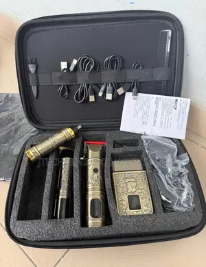 LARGNER Pro Barber Clipper Kit + Trimmer + Shaver | Rechargeable