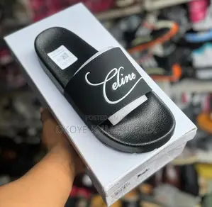Celine Unisex Premium Slides – Black