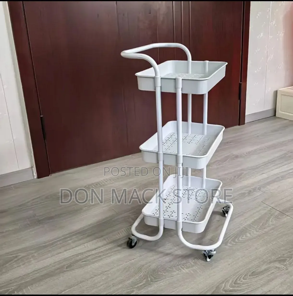 Three-Layer Mobile Shelf, Multifunctional Storage Rack,