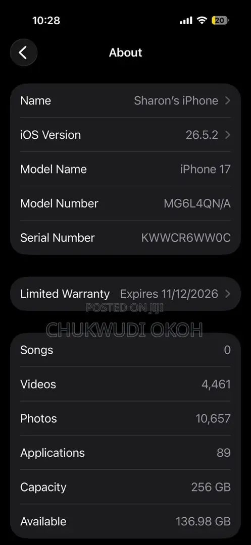 New Apple iPhone 17 256 GB Purple