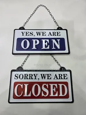 2-in-1 Hanging Metal Frame Sign