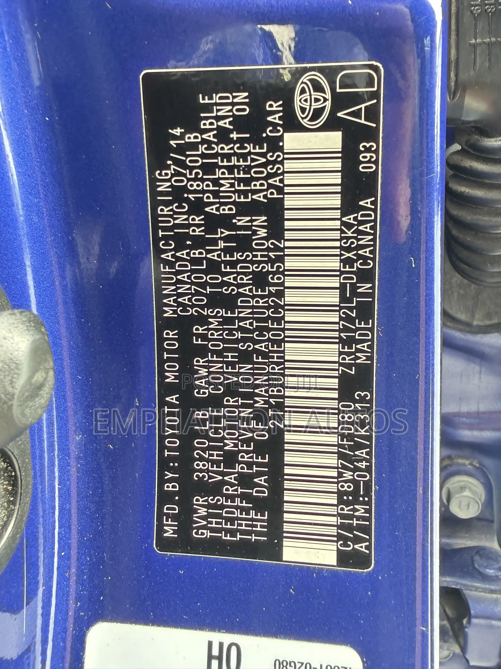 Toyota Corolla 2014 Blue
