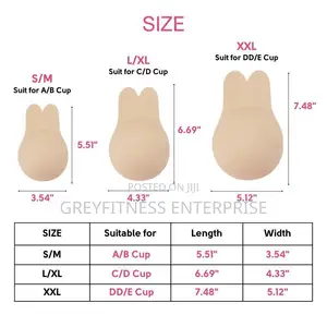 Adhesive Strapless Backless Bra Rabbit Ear