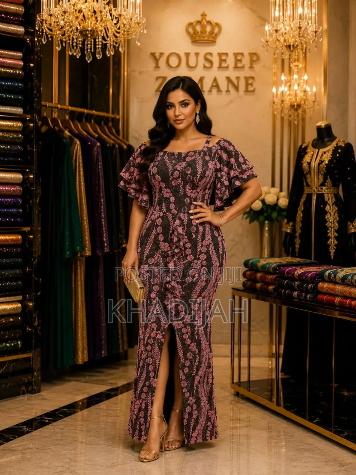 Embellished Mix Dress