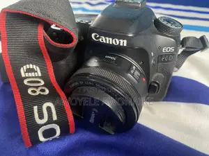 A Clean Canon 80D With 2 Lenses,a Battery and a Flashlight