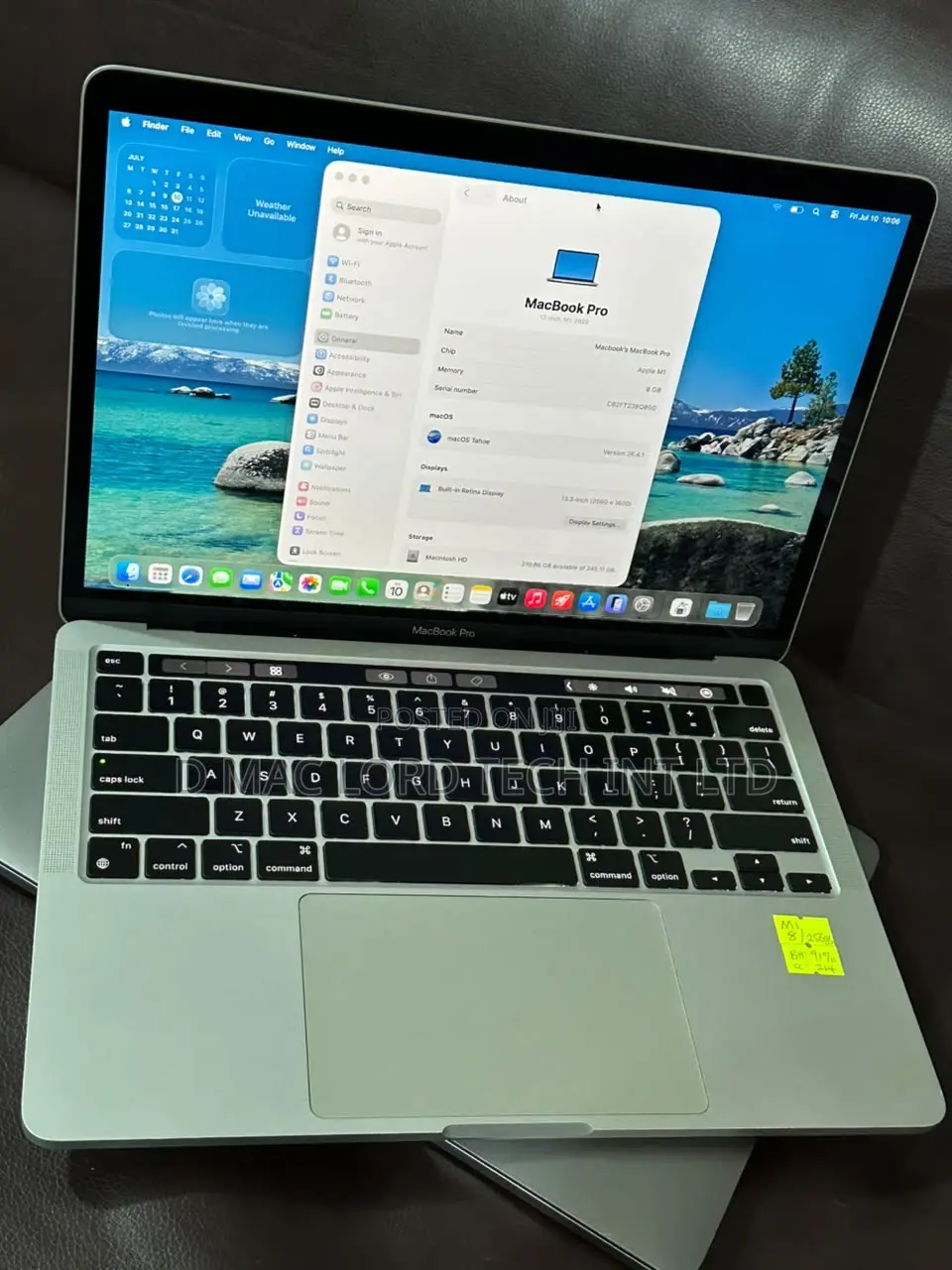 Laptop Apple MacBook Pro 2020 8GB Intel Core i5 SSD 256GB