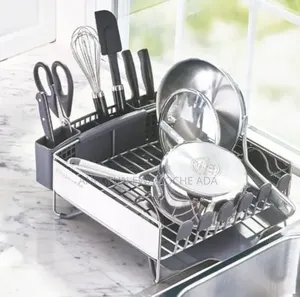 KitchenAid Compact Space-Saving Dish Rack – Satin Gray