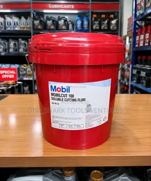 20-Liter Pail of Mobil Mobilcut 100 Soluble Cutting Fluid
