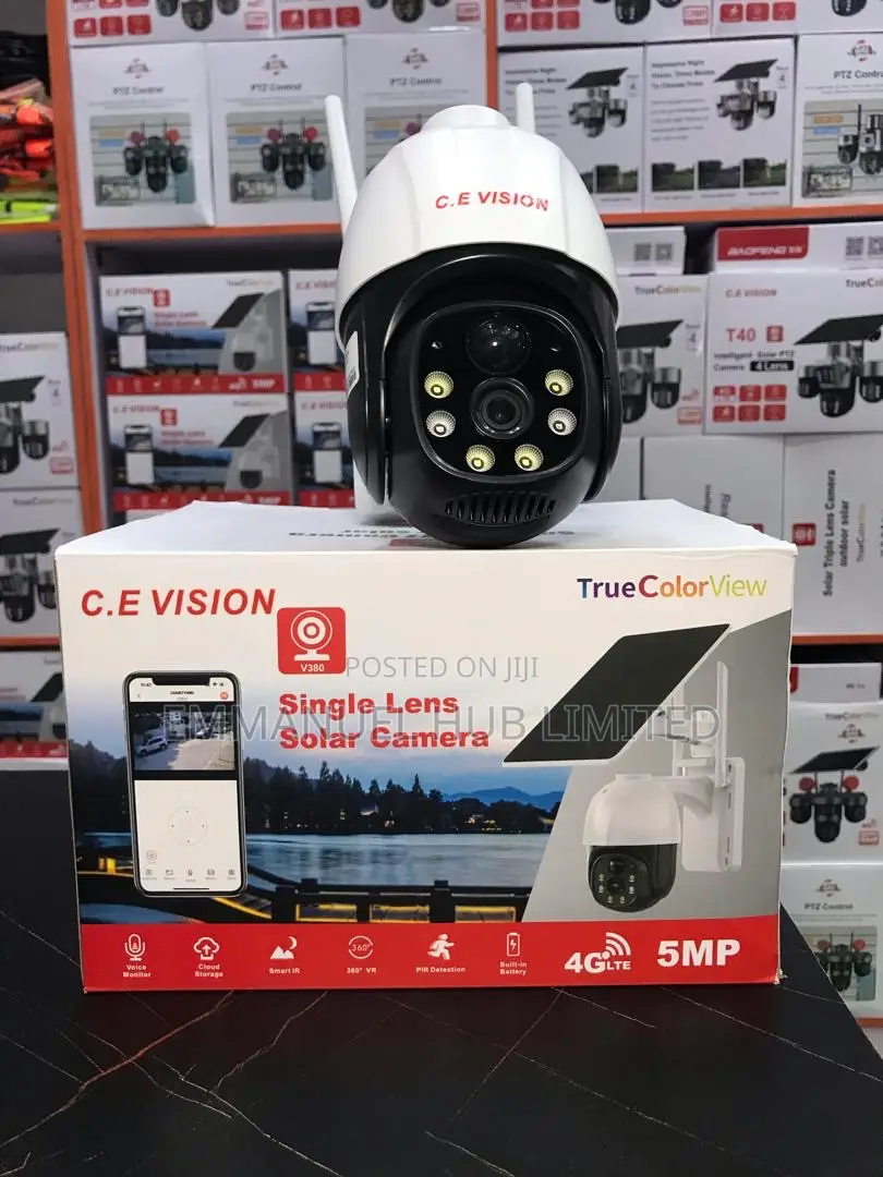 V380 Single Lens Solar Camera