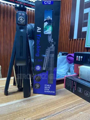 AI Selfie Stick Face Tripod Tracker 360 Rotation