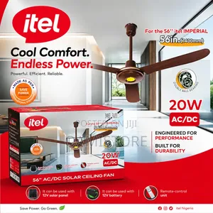 New Itel 56 Inches Solar Ceiling Fan
