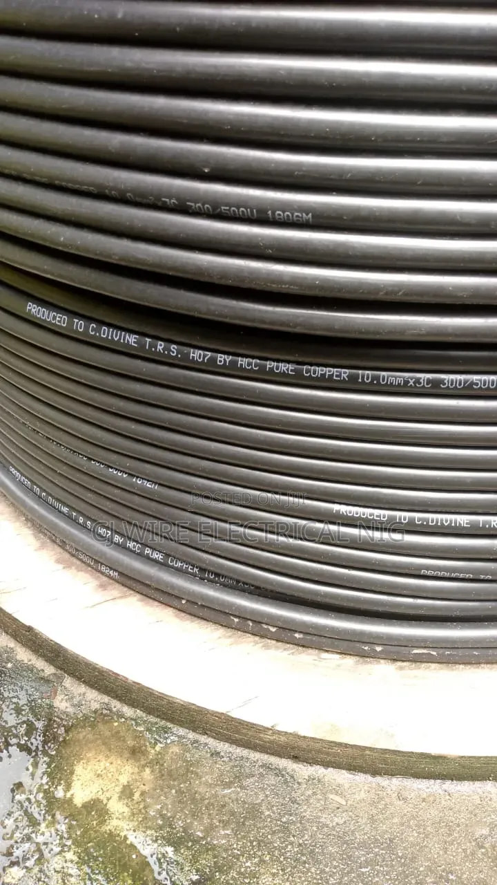 10mm 3core Flexible Wire