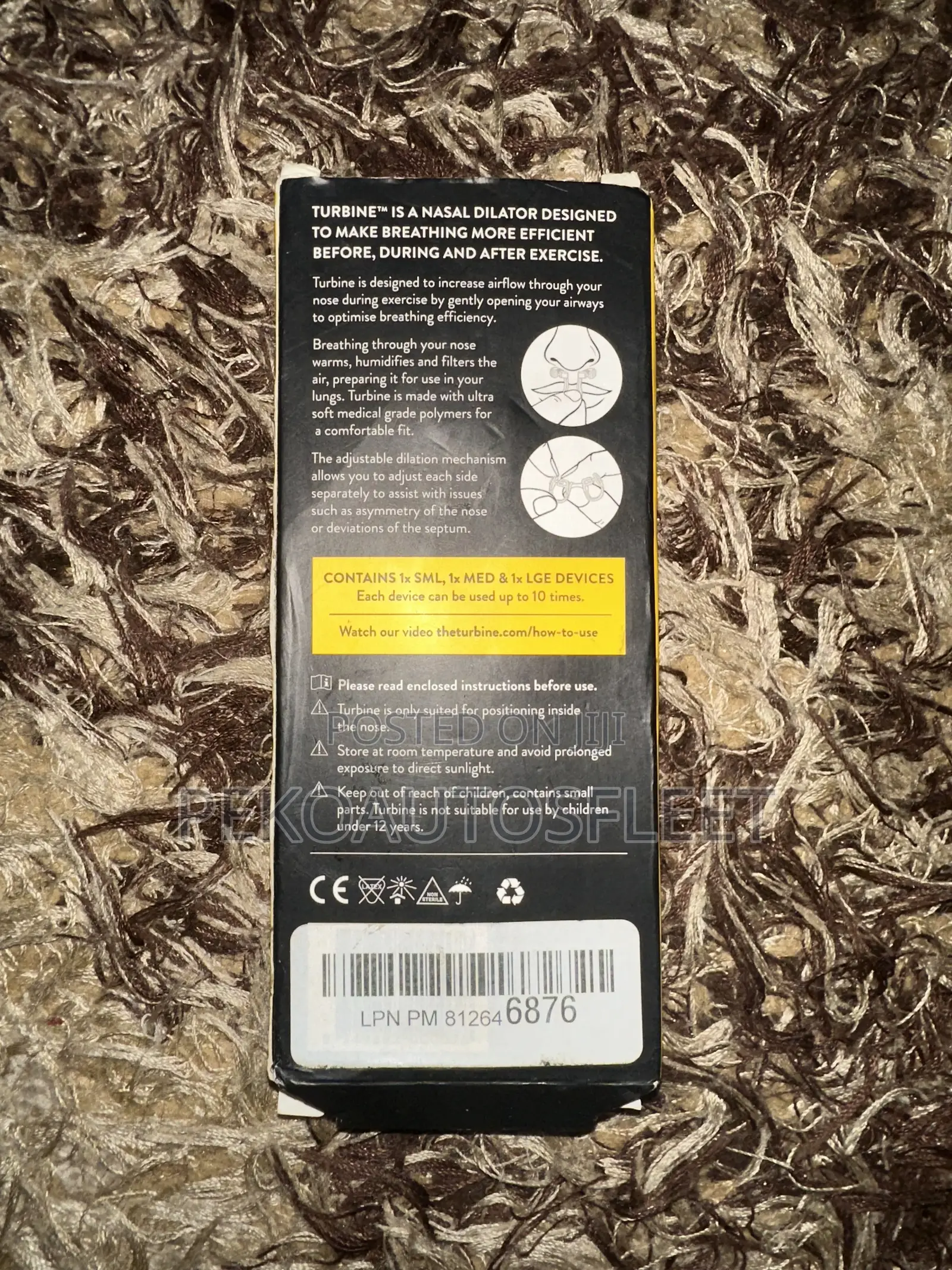 Nasal Dilator for Athletic, Breathing Aid.