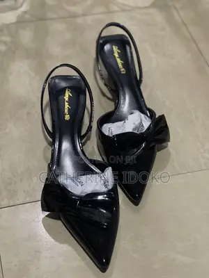 Black Half Cover Shoe, Size 42