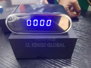 LED Digital Alarm Clock Spy Camera With Battery Backup, Lookcam App