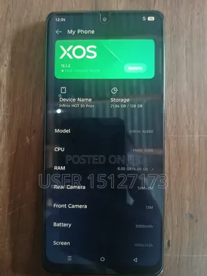 Infinix Hot 50 Pro+ 4G 128 GB Gray