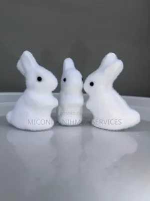 White Bunny Rabbit Decor