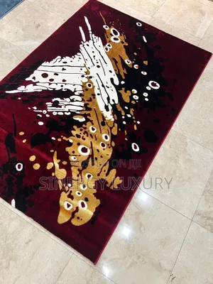 5x7fts Red,gold Anf Black Turkish Center Rug