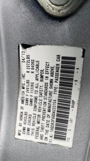 Honda Accord 2013 Silver