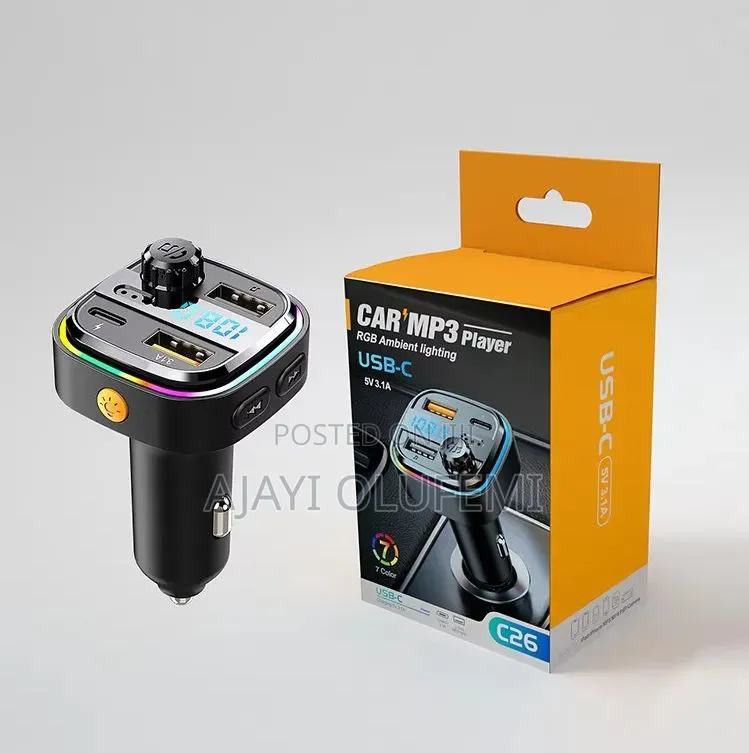 C26 Car Bluetooth FM Transmitter / Charger