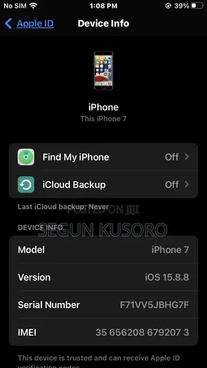 Apple iPhone 7 32 GB Black