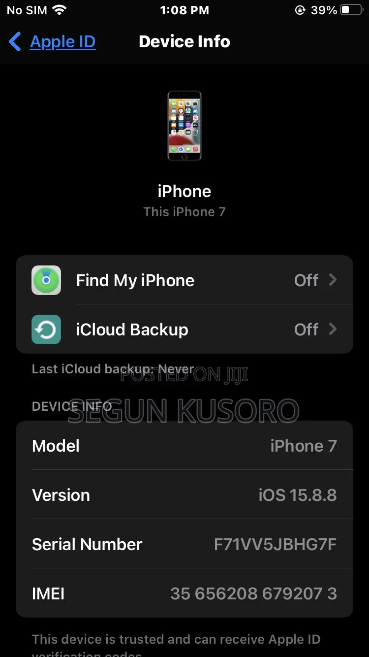 Apple iPhone 7 32 GB Black