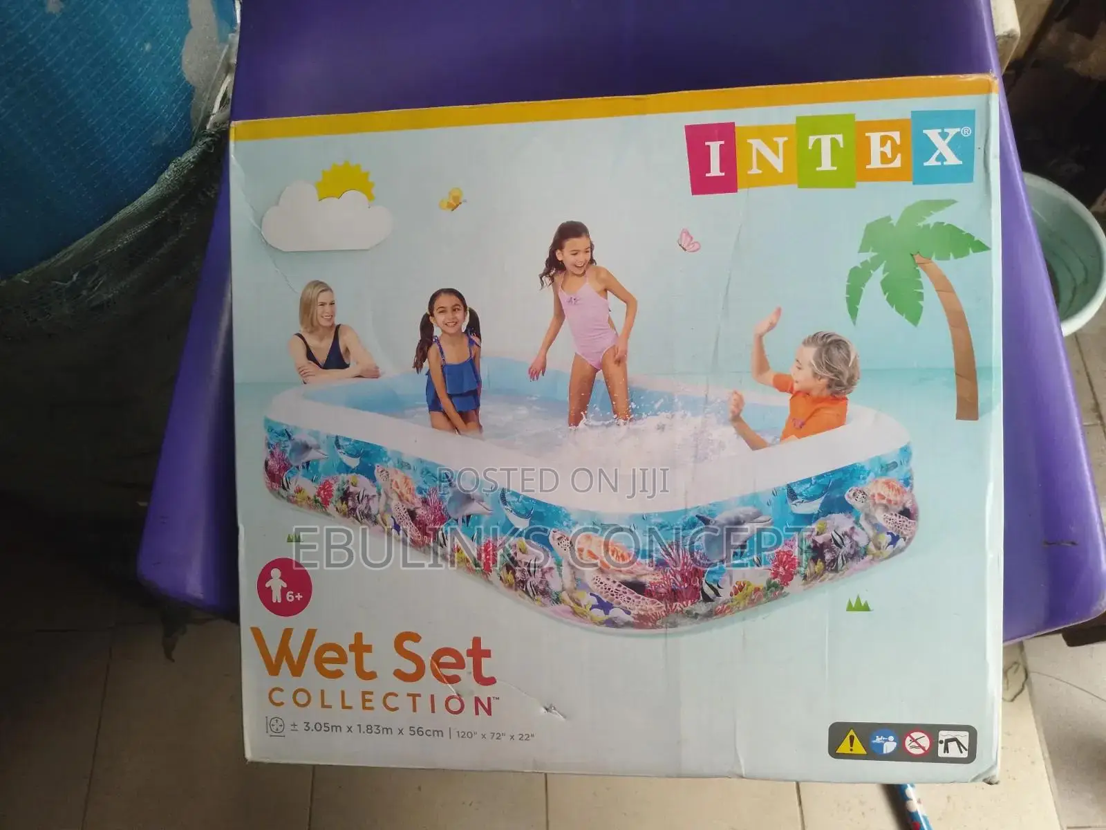 10ft Inflatable Pool by Ebulinks