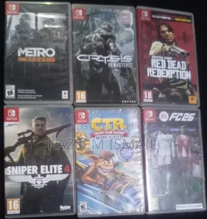 Nintendo Switch Console and Cartridges
