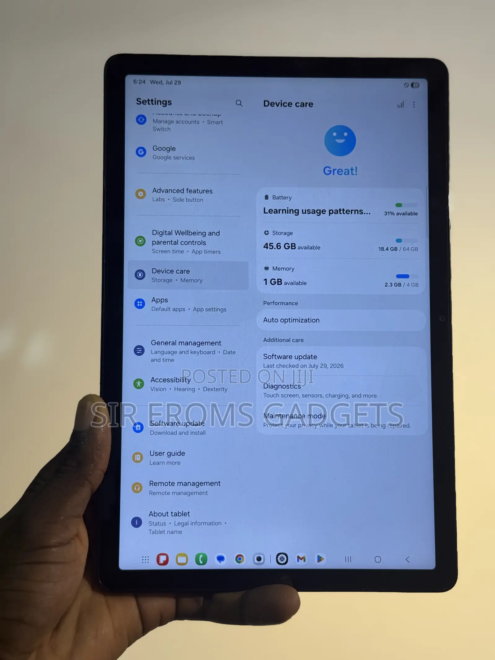 Samsung Galaxy Tab A9+ 64 GB Black