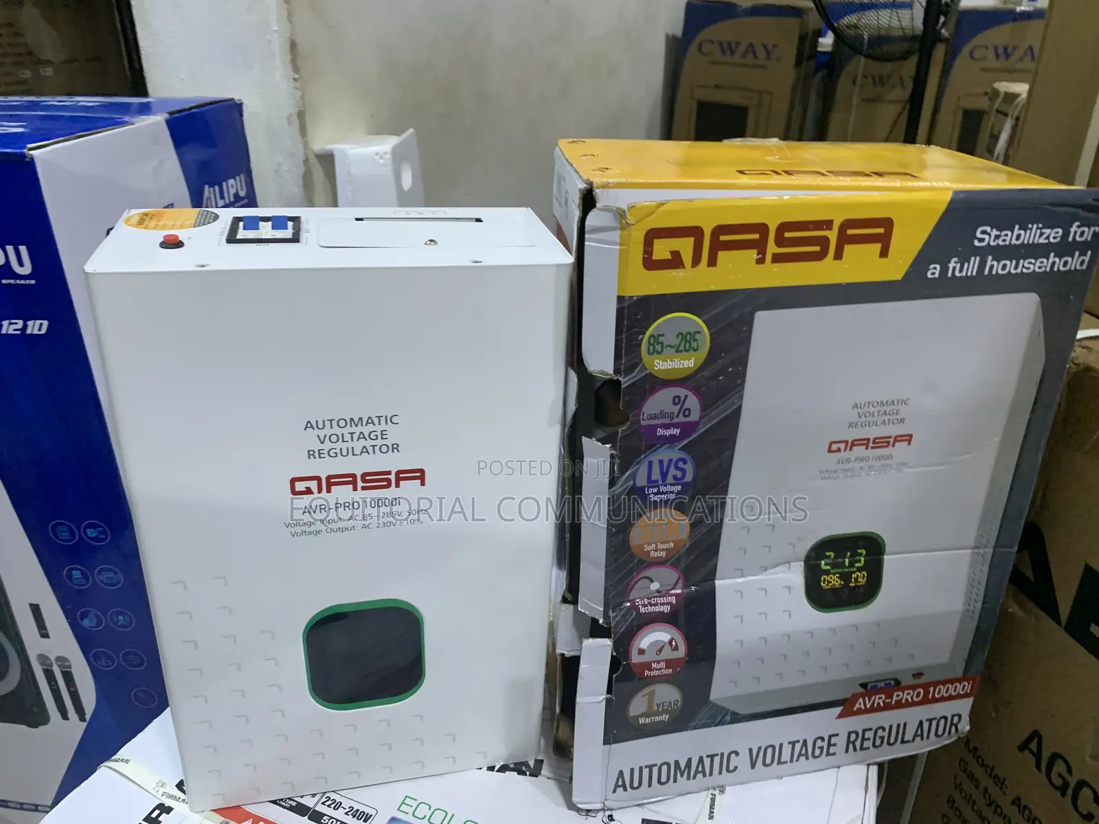 QASA 10000 Watts Wall Mount Voltage Stabilizer