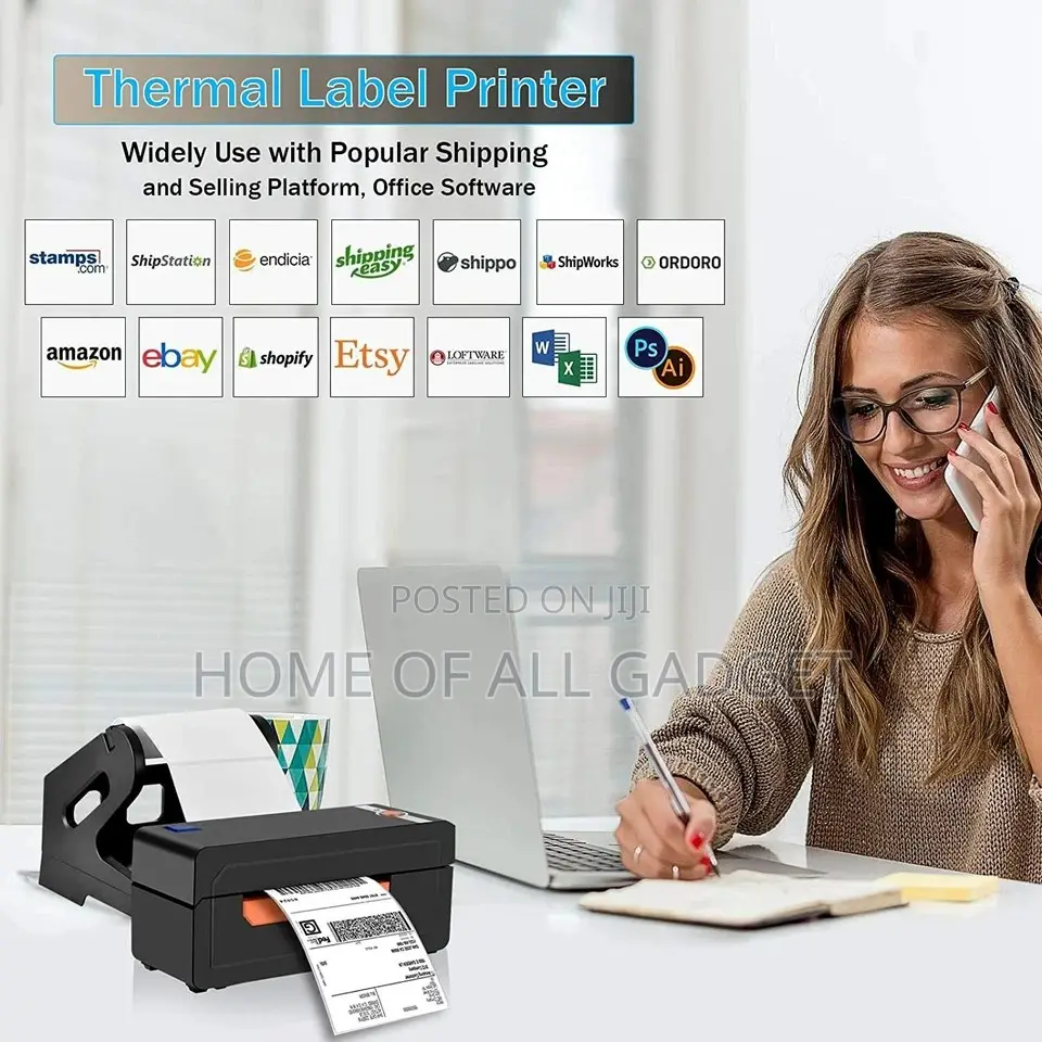 Label Printer 4x6, High Speed Direct Thermal Barcode 4×6 Label Marker