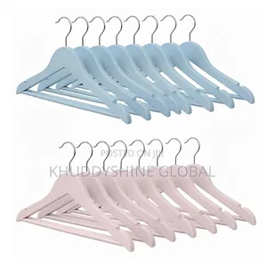 Plastic Cloth Hangers (Pack of 10) Color Varies